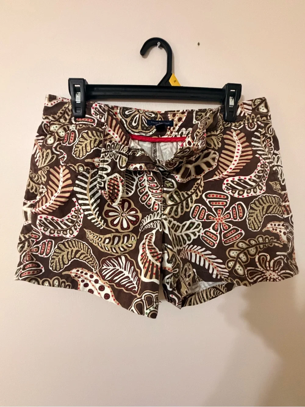 Tommy Hilfiger Brown Floral Print Women’s Jean Shorts